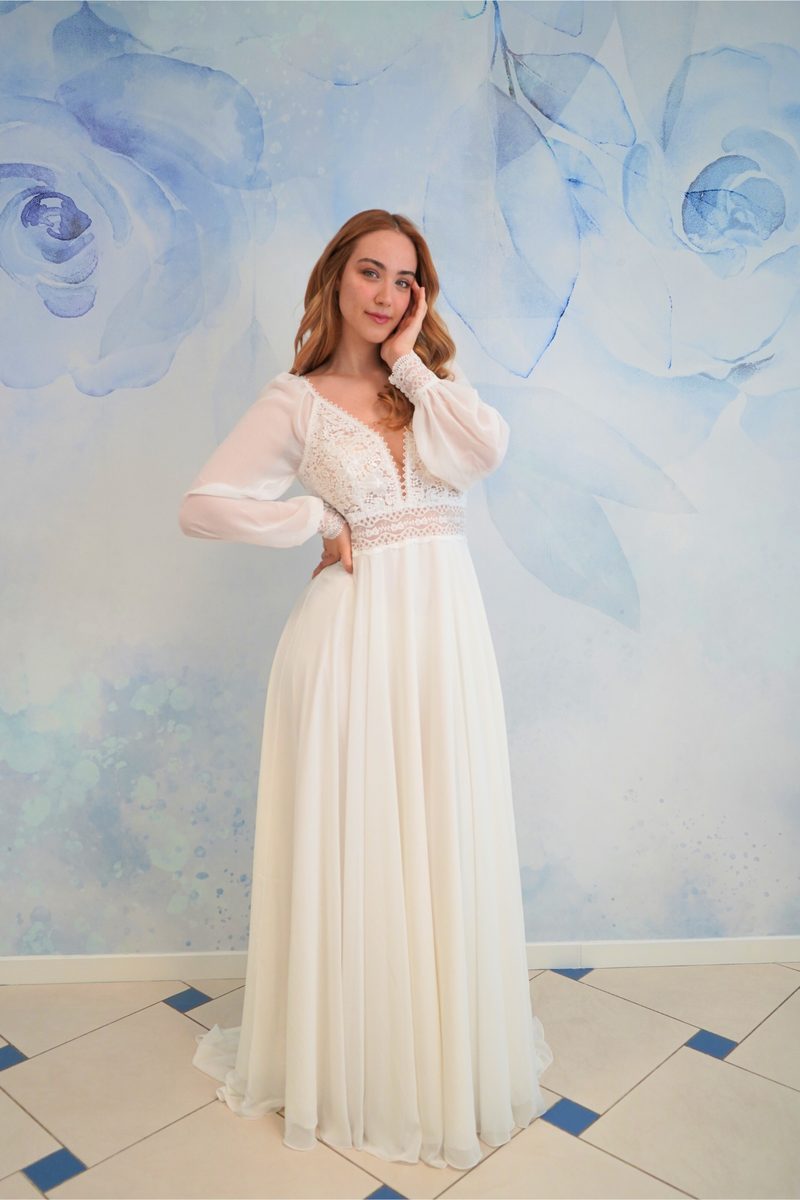 Abito da sposa Ursula, collezione Boho, Atelier Capolavori